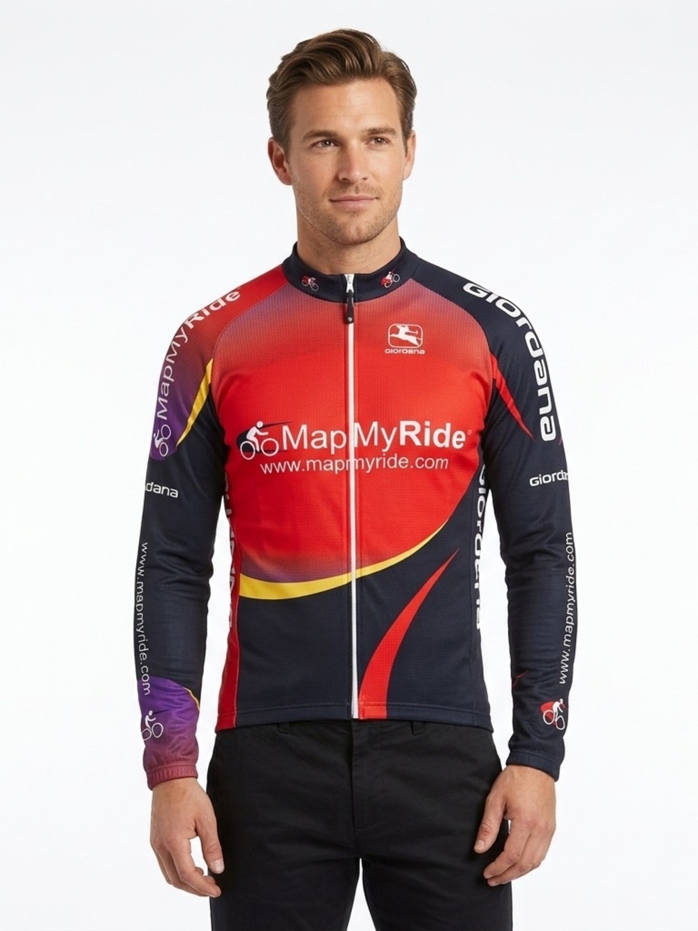 Giordana Mens Thermal Cycling Jersey Fleece Lined Full Zip M